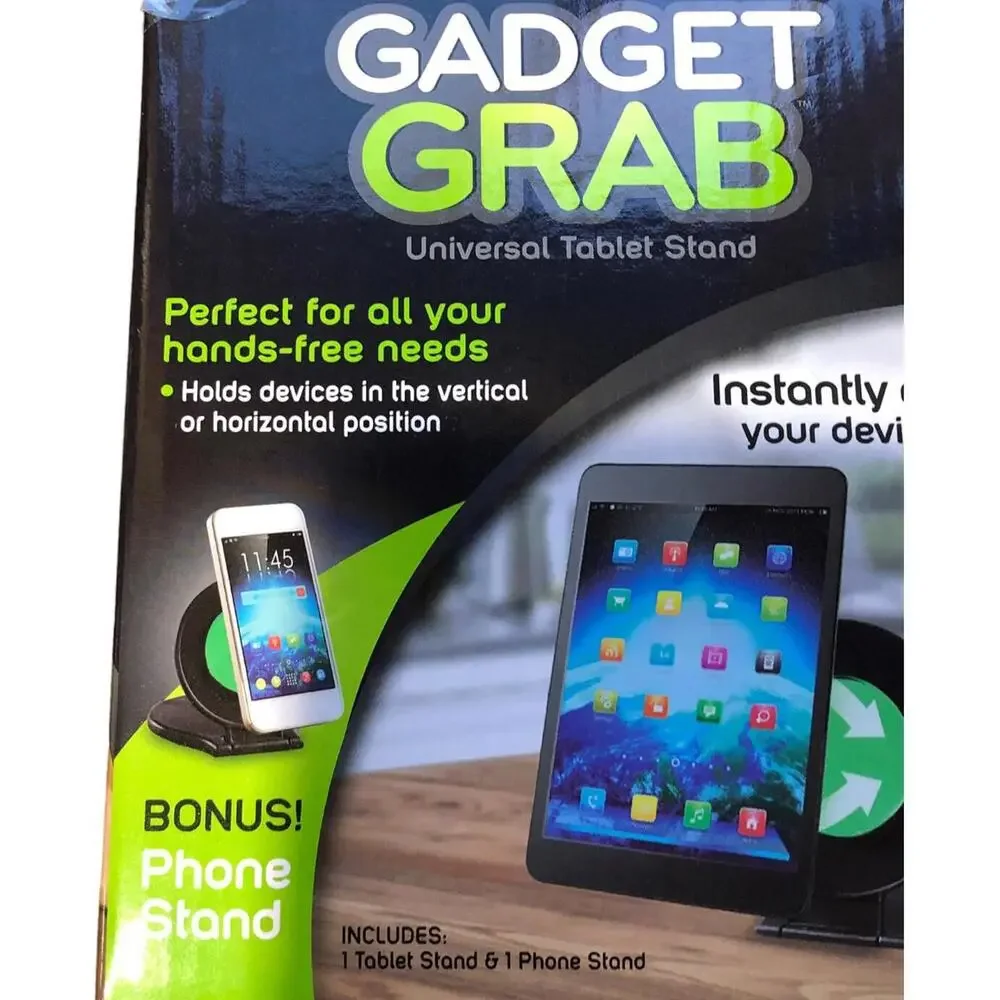 Gadget Grab Universal Tablet Stand & Phone Mount- Adjustable- As Seen on TV